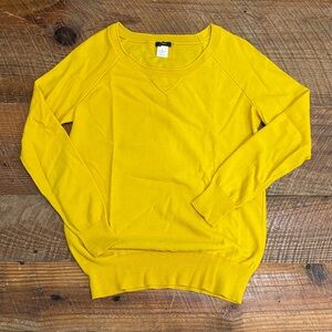 J. Crew Vibrant Yellow Crew Neck Sweater